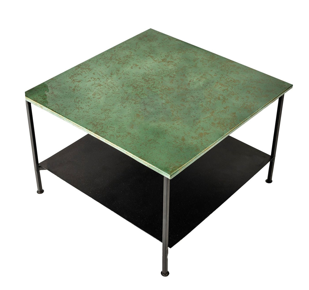 Bloomingville Bene Coffee Table 60x60, grönt/svart