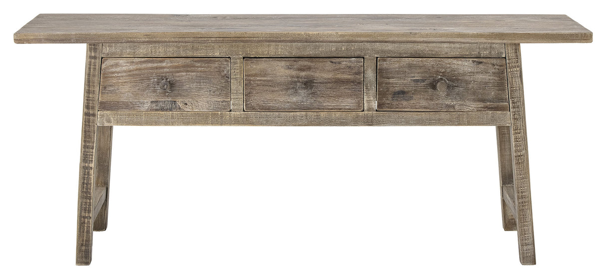 Bloomingville Camden Console Table, Nature, Reclaimed Pine Wood