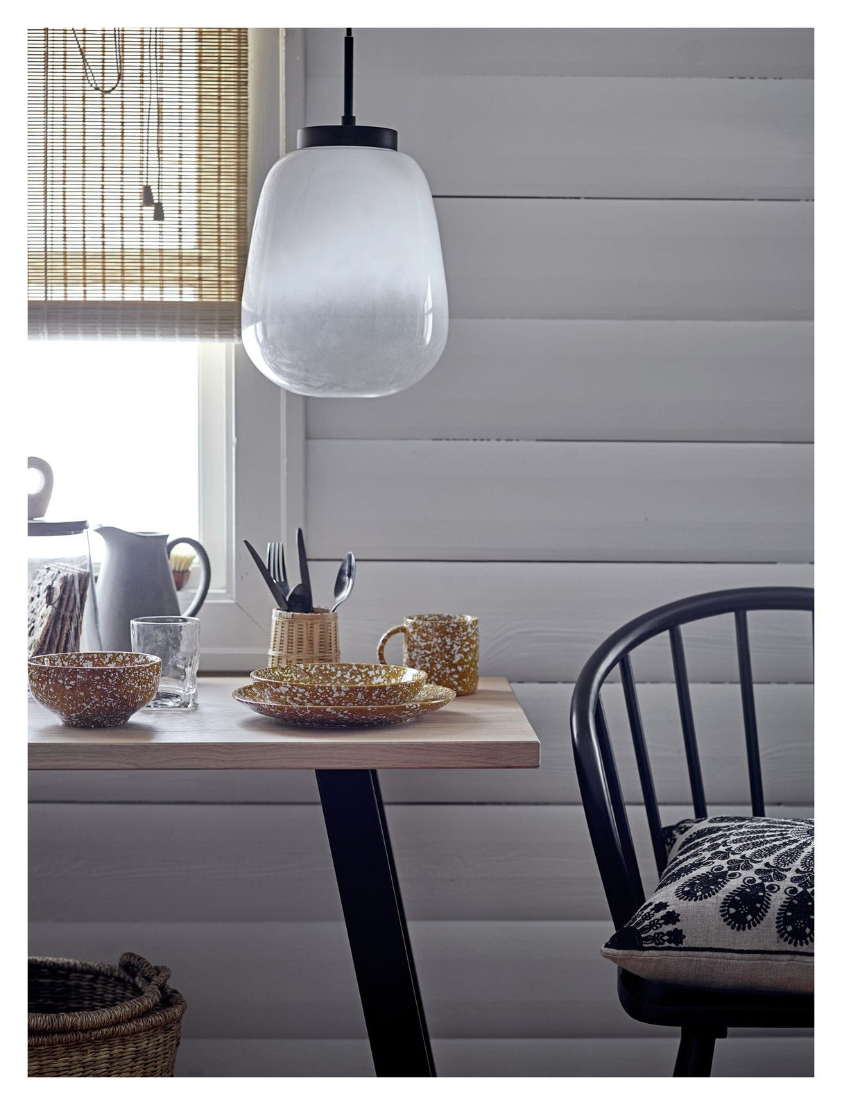 Bloomingville ECE Pendant White, Glass