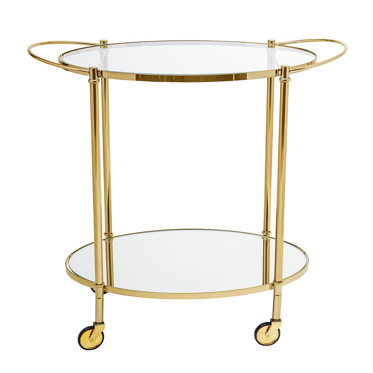 Bloomingville Fine Bar Table With Glass, Golden