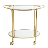 Bloomingville Fine Bar Table With Glass, Golden