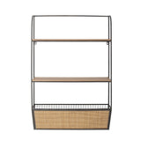 Bloomingville Lesley -hylla i Rattan, 60x15, naturen