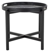 Bloomingville Milli Tray Table, Black, Rattan