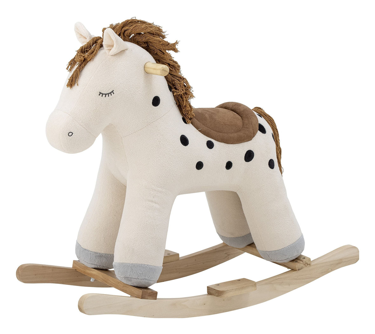 Merlen Rocking Toy Horse White Polyester