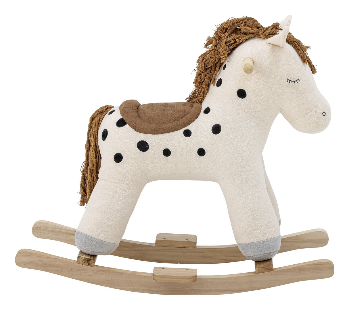 Merlen Rocking Toy Horse White Polyester