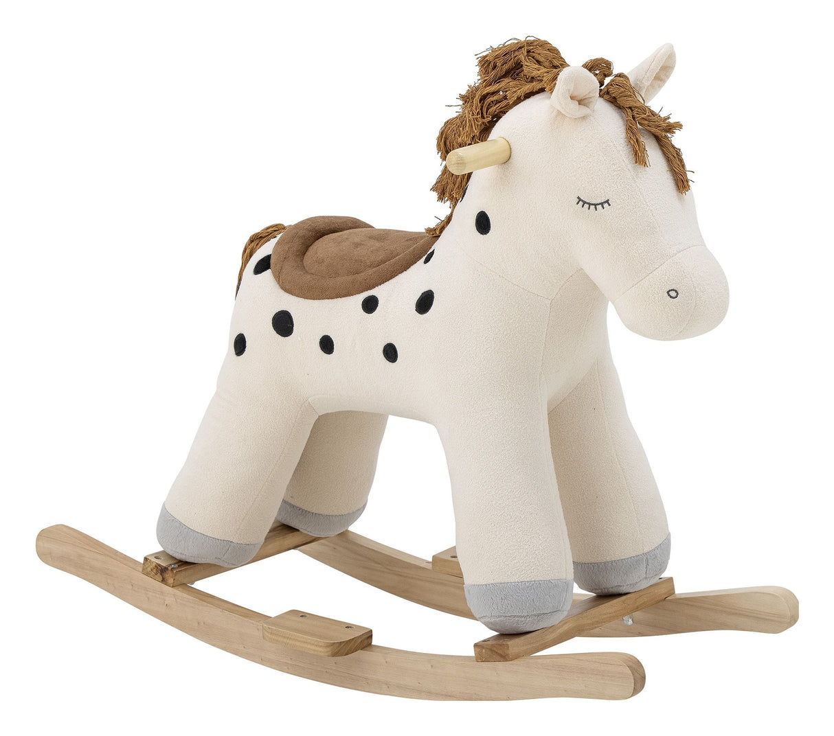 Merlen Rocking Toy Horse White Polyester