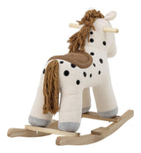 Merlen Rocking Toy Horse White Polyester