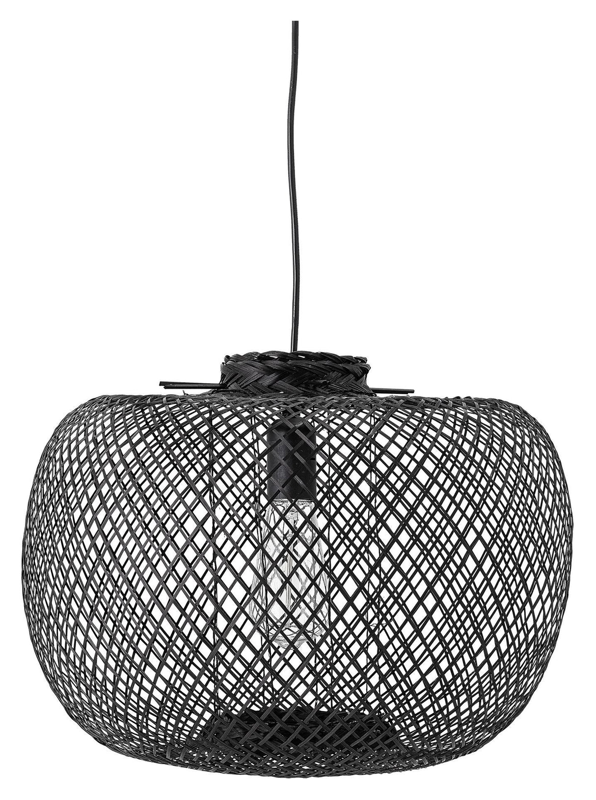 Bloomingville Pendant Luminaire Black Bamboo, Ø42