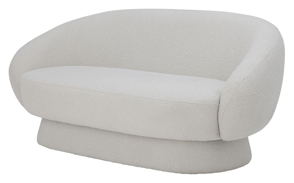 Bloomingville Ted 2-sits soffa, vit, polyester