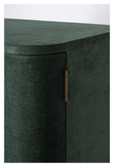 Ava Morgana Bar Cabinet, Dark Green Velvet