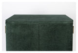 Ava Morgana Bar Cabinet, Dark Green Velvet