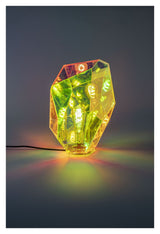 Diamant kära bordslampa, holografisk