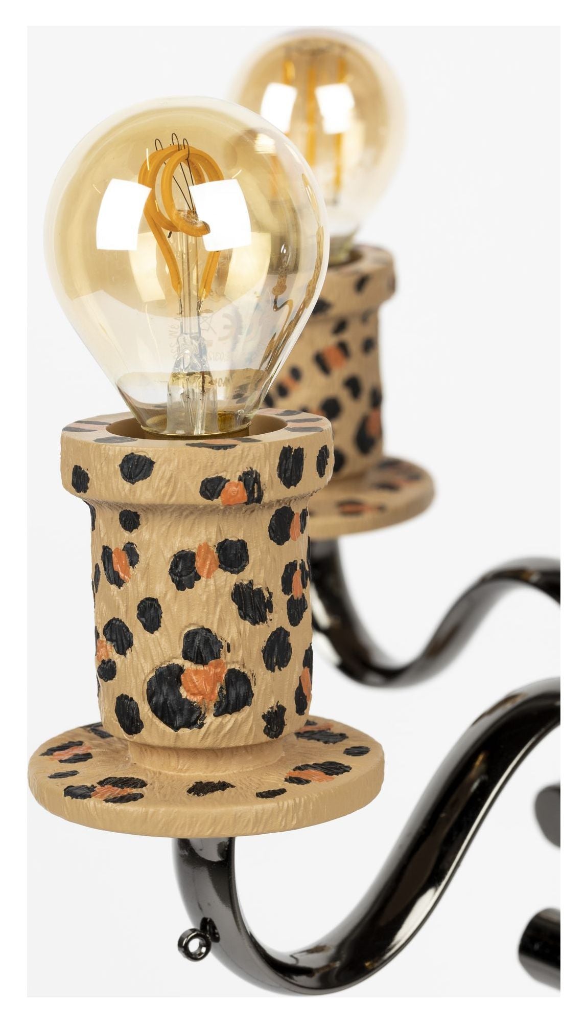 Stolt krönad Panther Floor Lamp, färgad