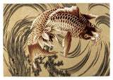 Legenden om Koi -mattan, 160x230, Beige/Orange Red