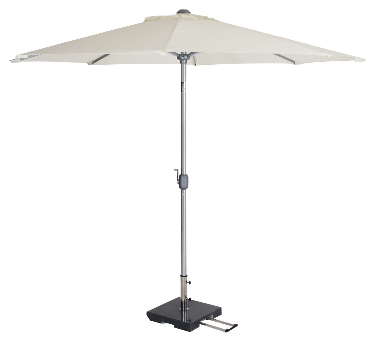 Brafab andria parasol, beige/alu