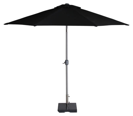 Brafab andria parasol, svart/alu