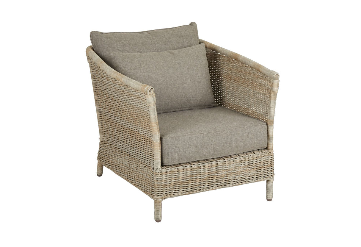 Aster lounge stol med kuddar, beige