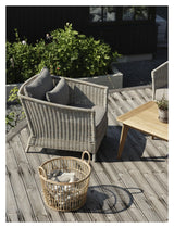 Aster lounge stol med kuddar, beige