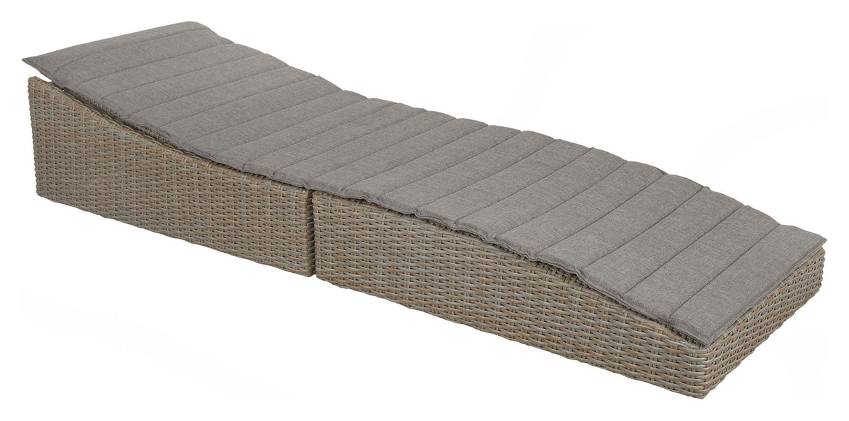 Ceibo solstol med kudde, beige polyrattan