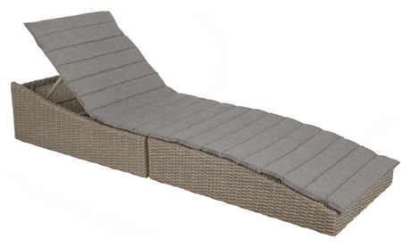 Ceibo solstol med kudde, beige polyrattan