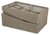 Ceibo solstol med kudde, beige polyrattan