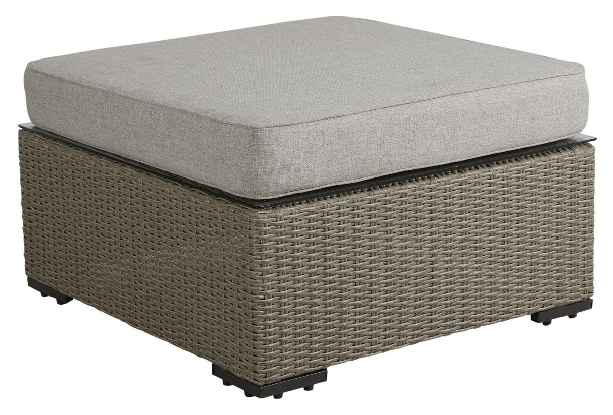 Funkia pall/tabell, beige wicker