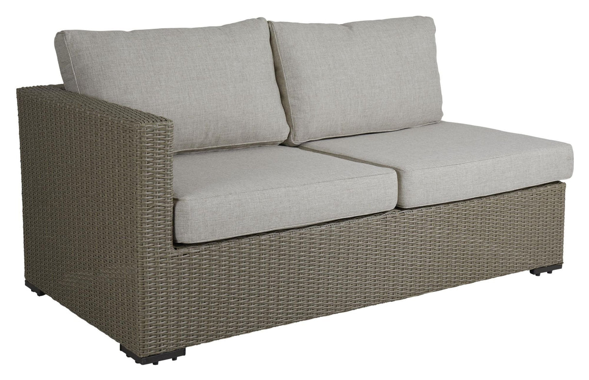 Funkia Lounge Module höger/vänster w. kudde, beige wicker