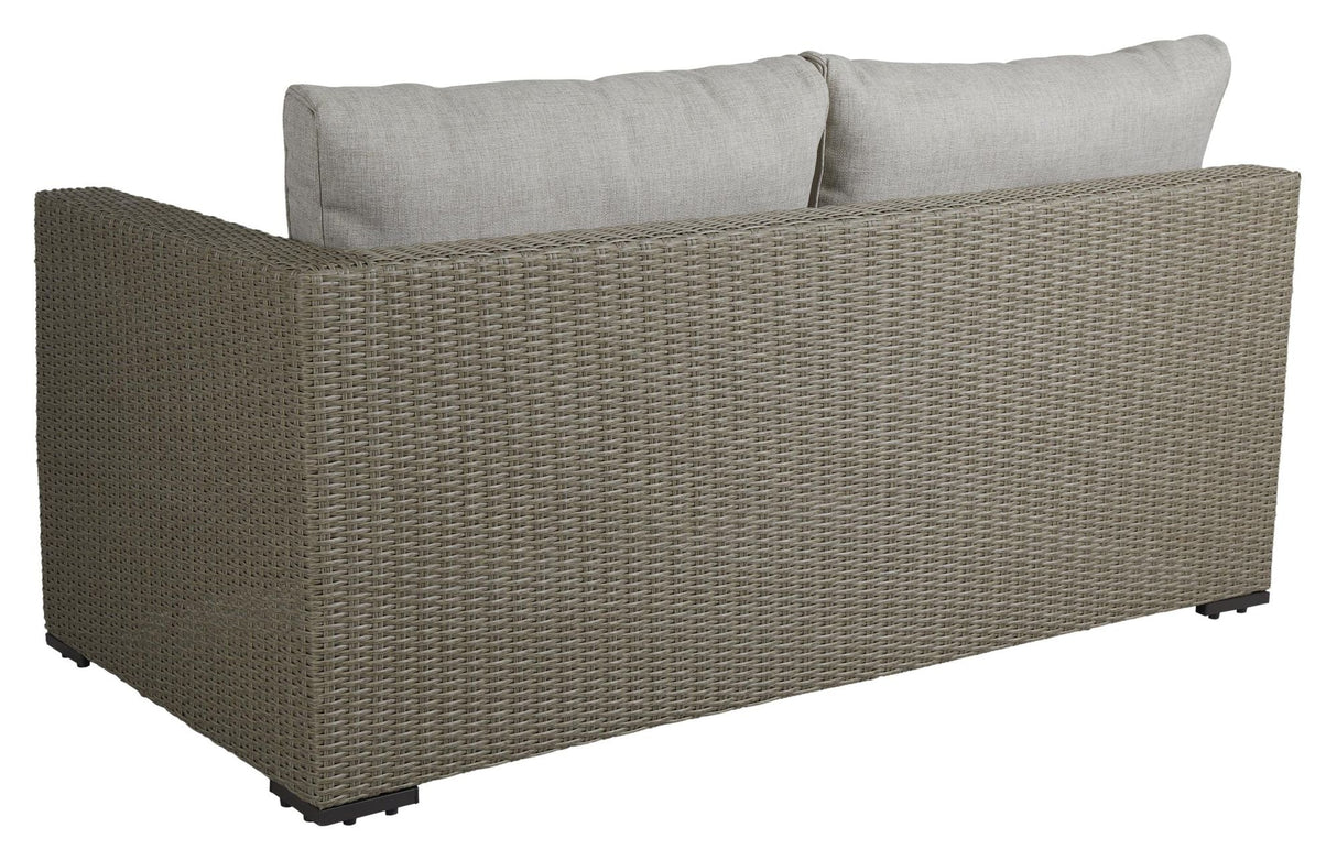 Funkia Lounge Module höger/vänster w. kudde, beige wicker