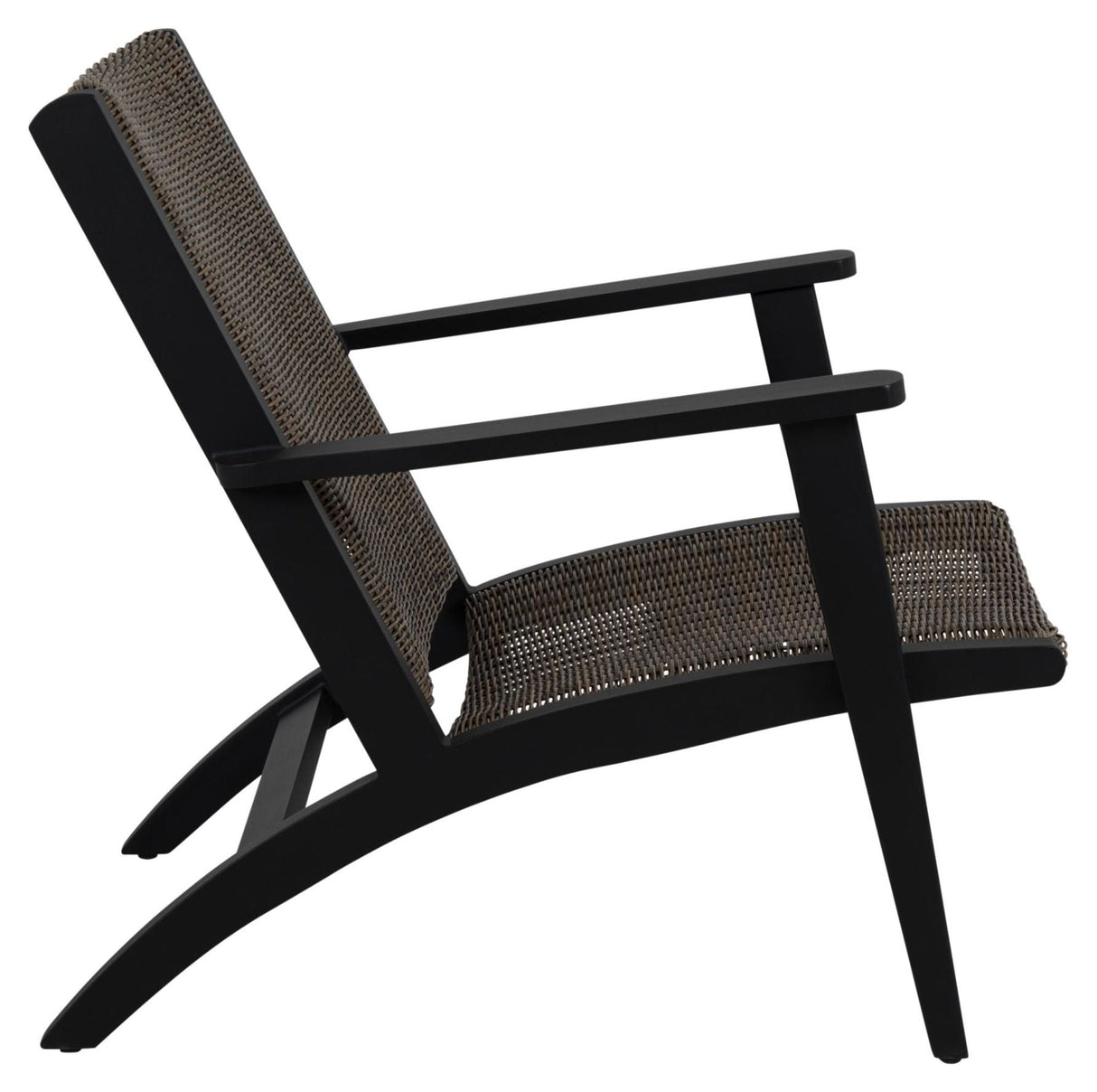 Kira Lounge Chair, Black/Rustic