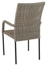 Nypon Garden Chair, Black/Beige Wicker