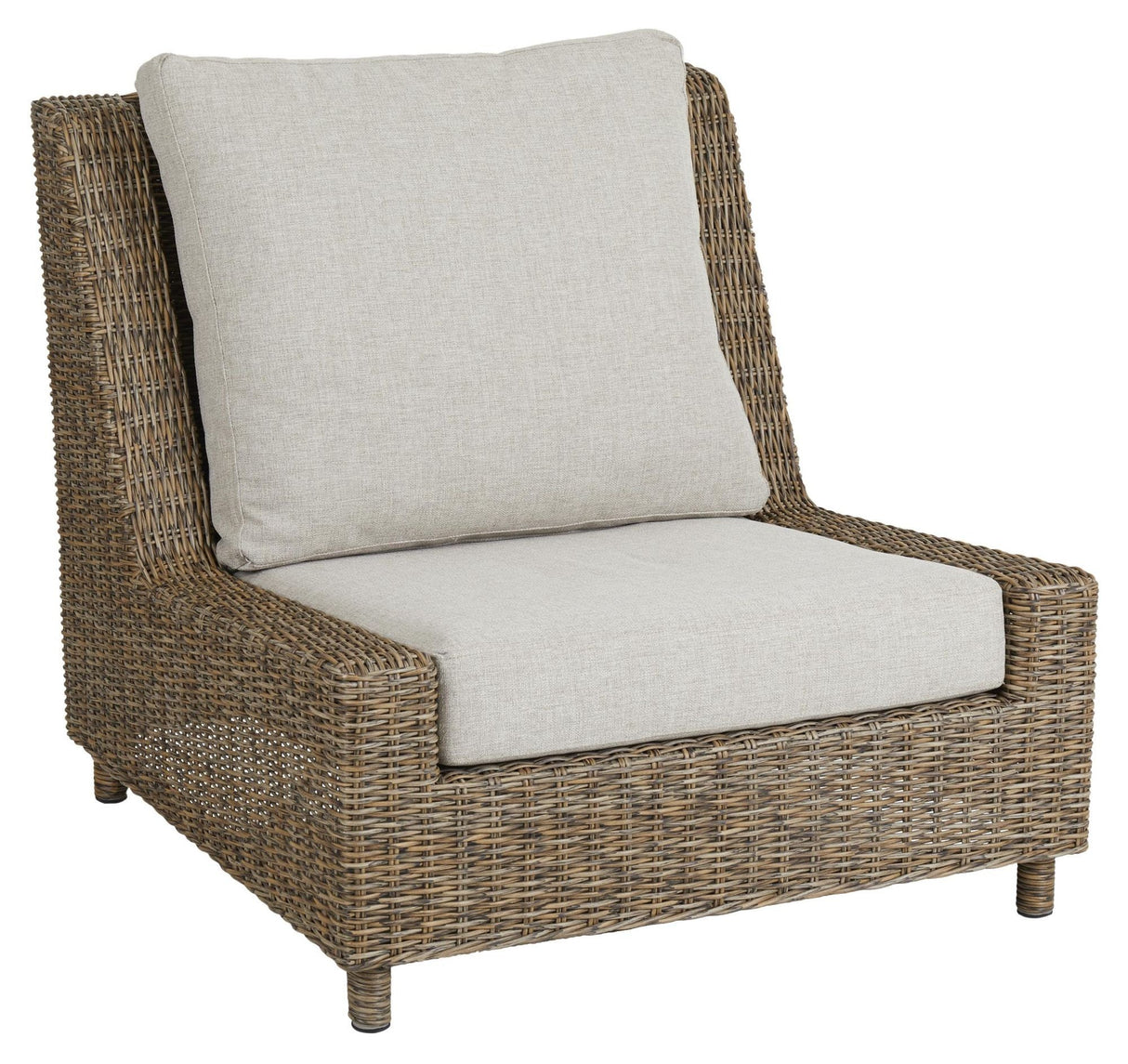 Brafab Sandgrain Lounge -stol utan armstöd, natur/beige