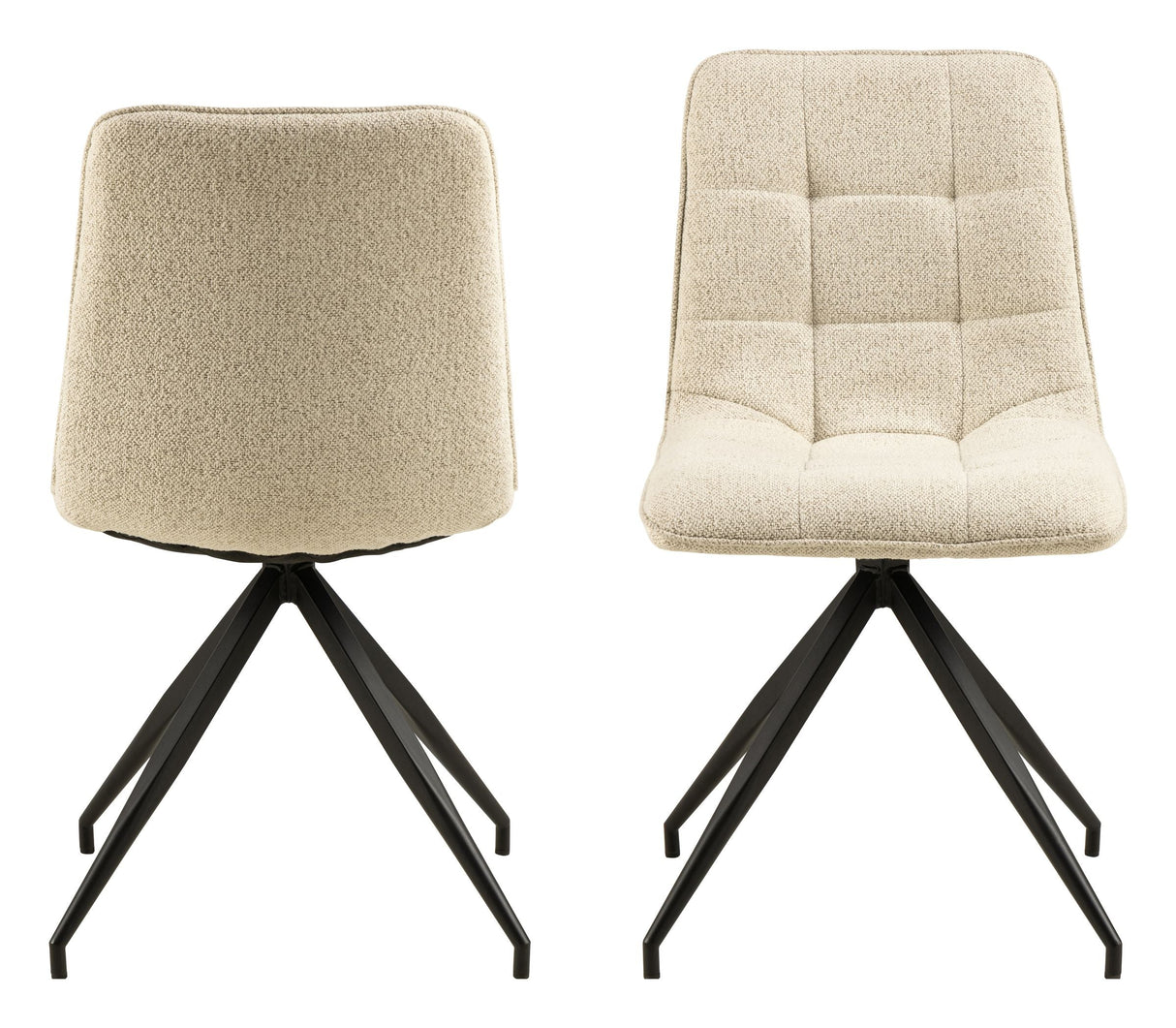 Capone Dining Chair, Beige Fabric