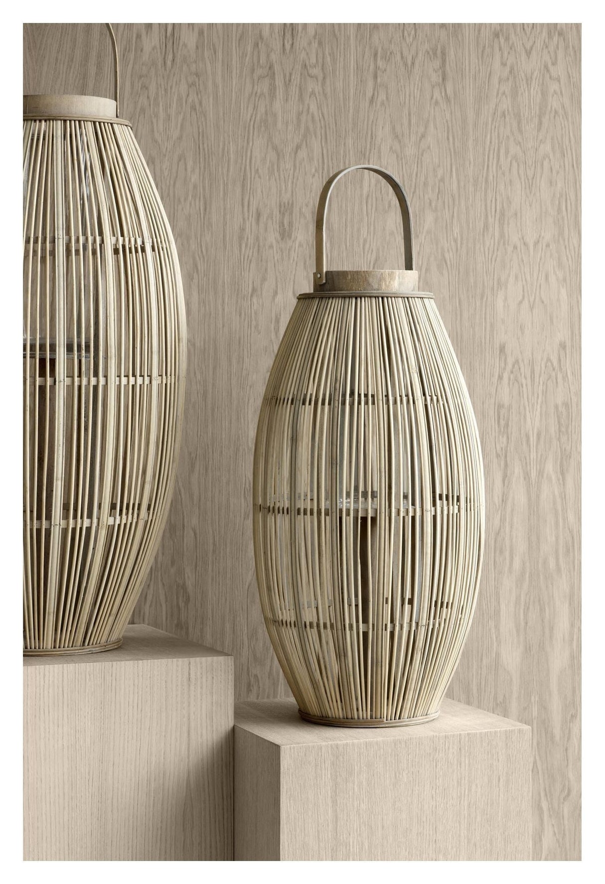 Aleta Lantern Bamboo/Wood, Ø31.5