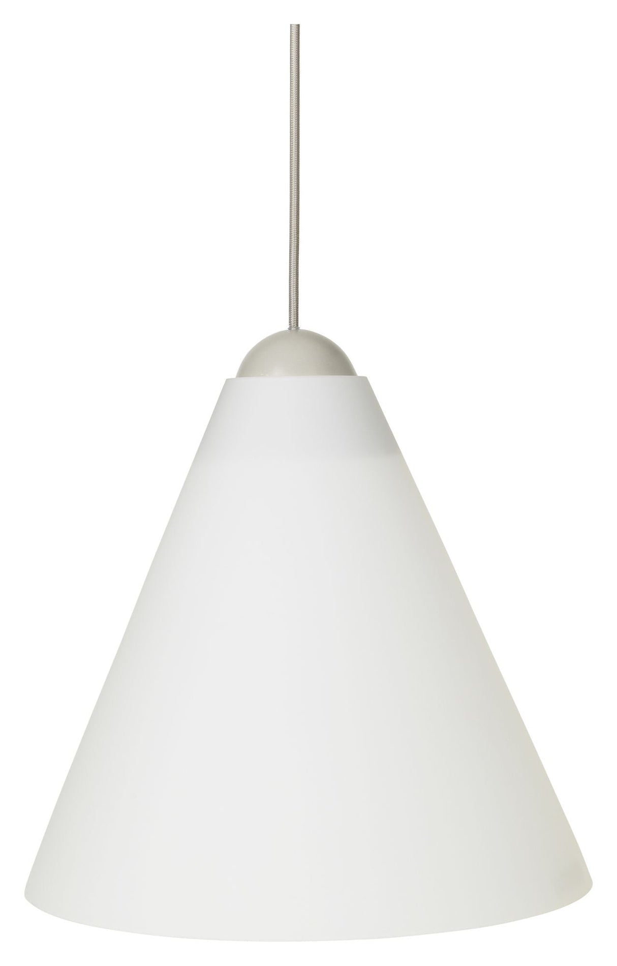 Gine Lampshade L, Opal White Glass, Ø35