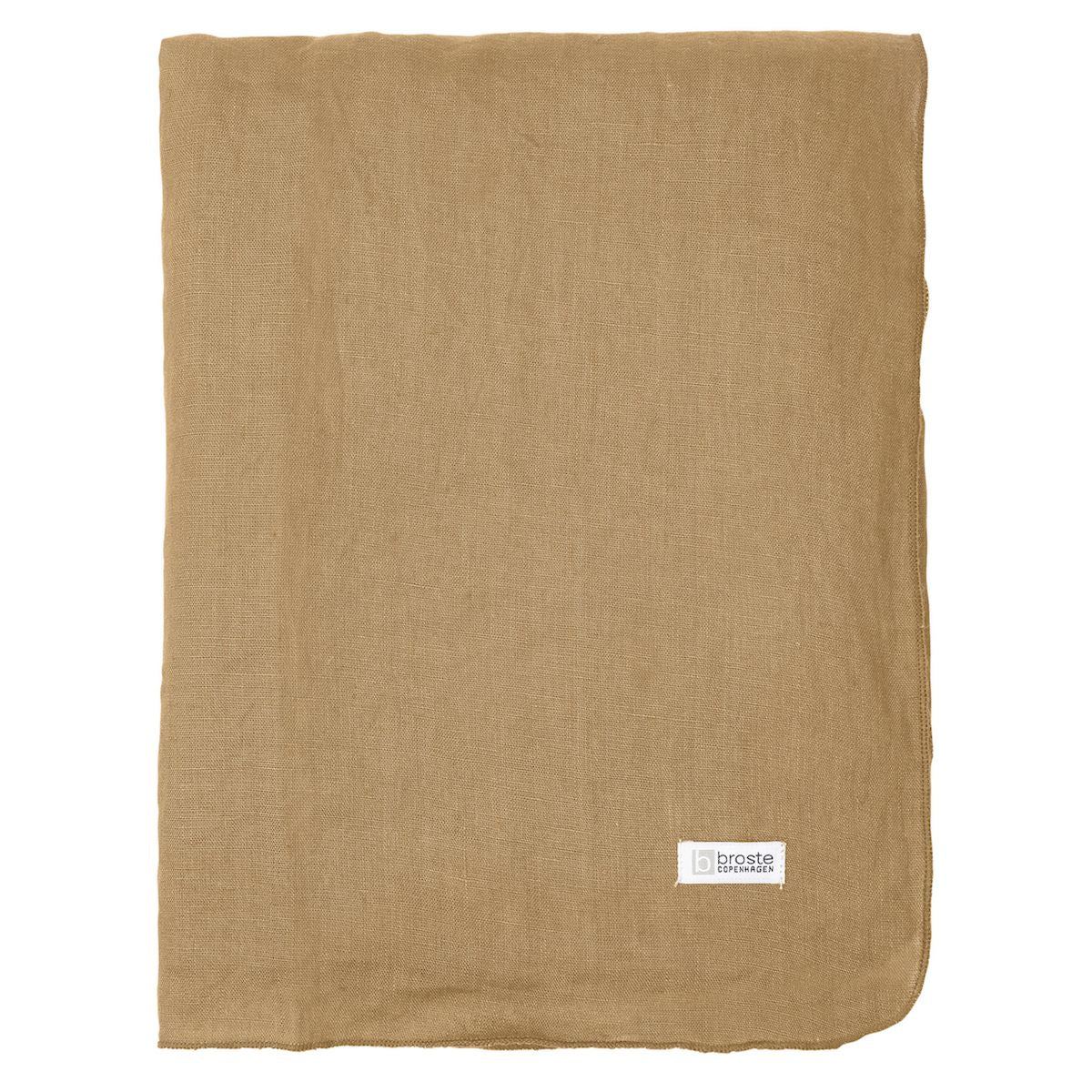 Gracie Linen Tracloth Indian Tan, 160x200 cm