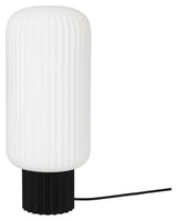 Lolly bordslampa svart/opal vit, Ø16