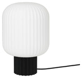 Lolly bordslampa svart/opal vit, Ø20