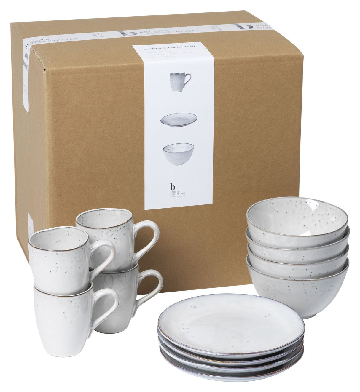 Nordic Sand Breakfast Frame Set för 4