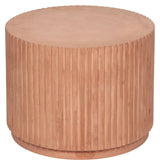 Rillo Podie Side Table FiberConcrete Camel, Ø56