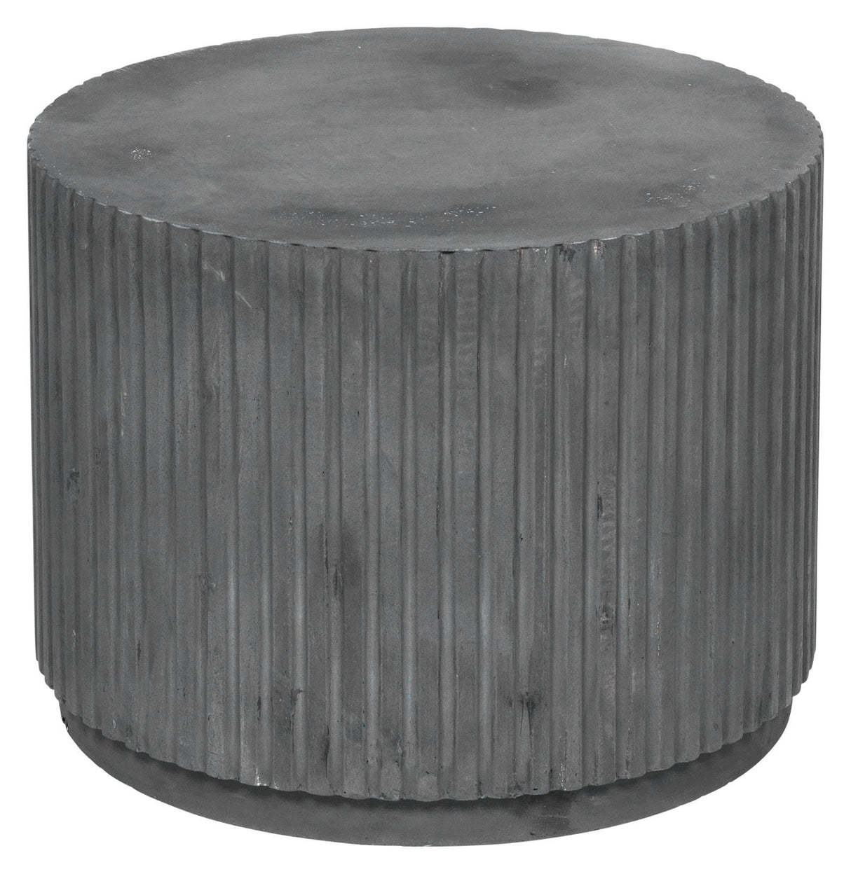 Rillo Podie Side Table FiberCrete Charcoal, Ø56