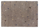 Terrazzo matta brun/blå, 200x140