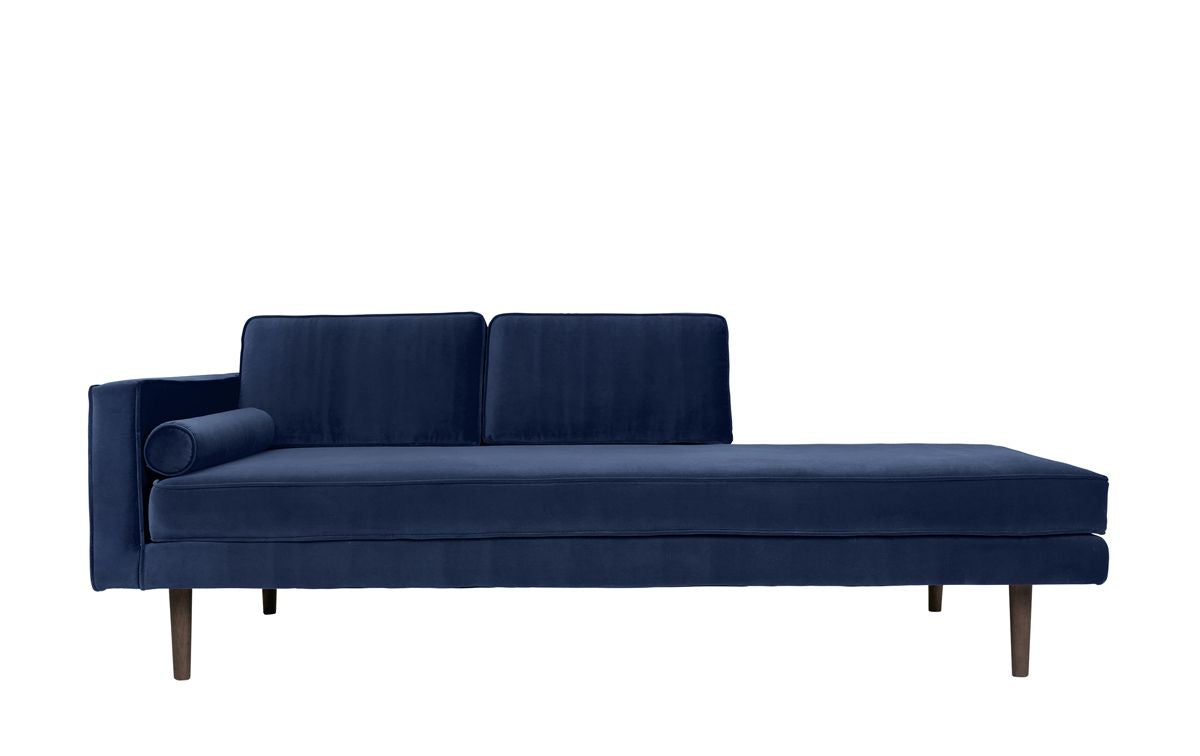 Vind Chaiselong, Insignia Blue Velvet