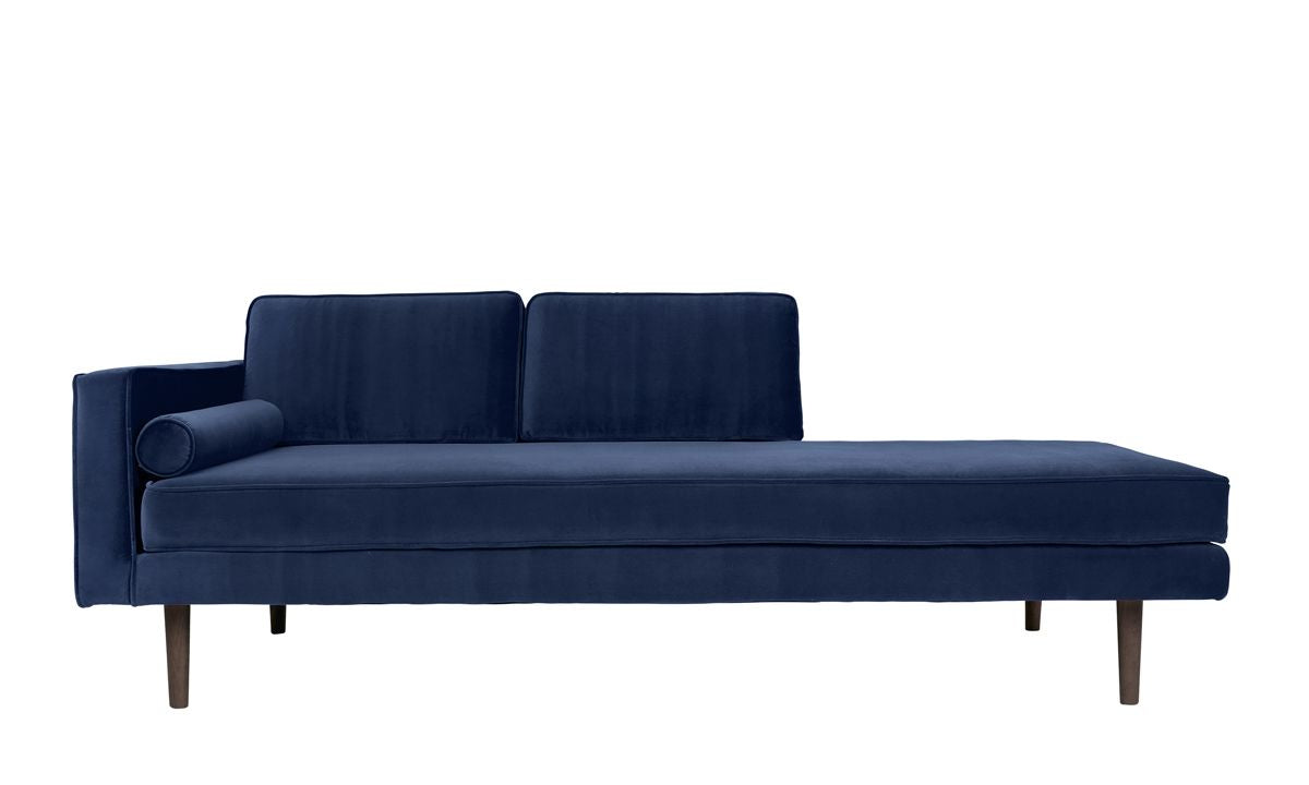 Vind Chaiselong, Insignia Blue Velvet