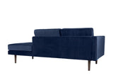 Vind Chaiselong, Insignia Blue Velvet