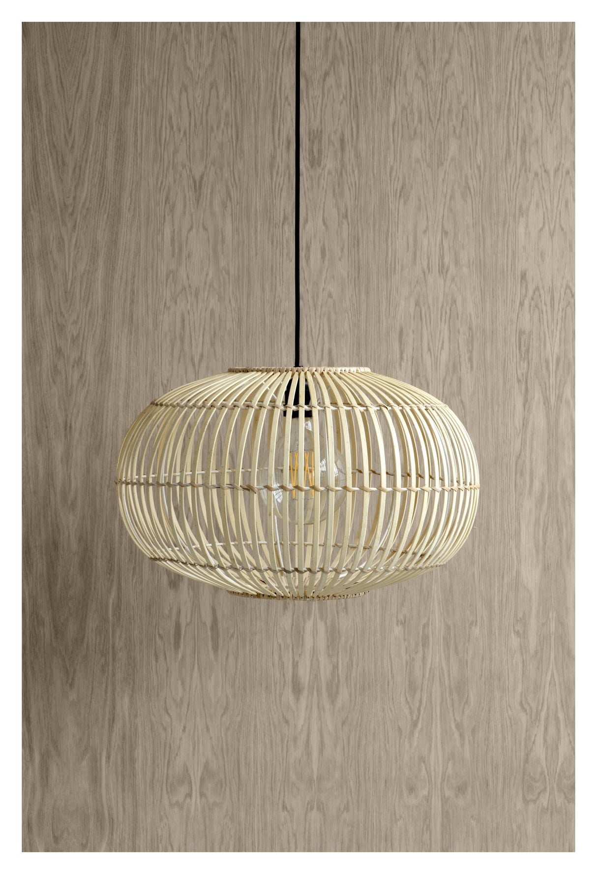 Zep Lamp Shade for Suspension, Bamboo, Ø48