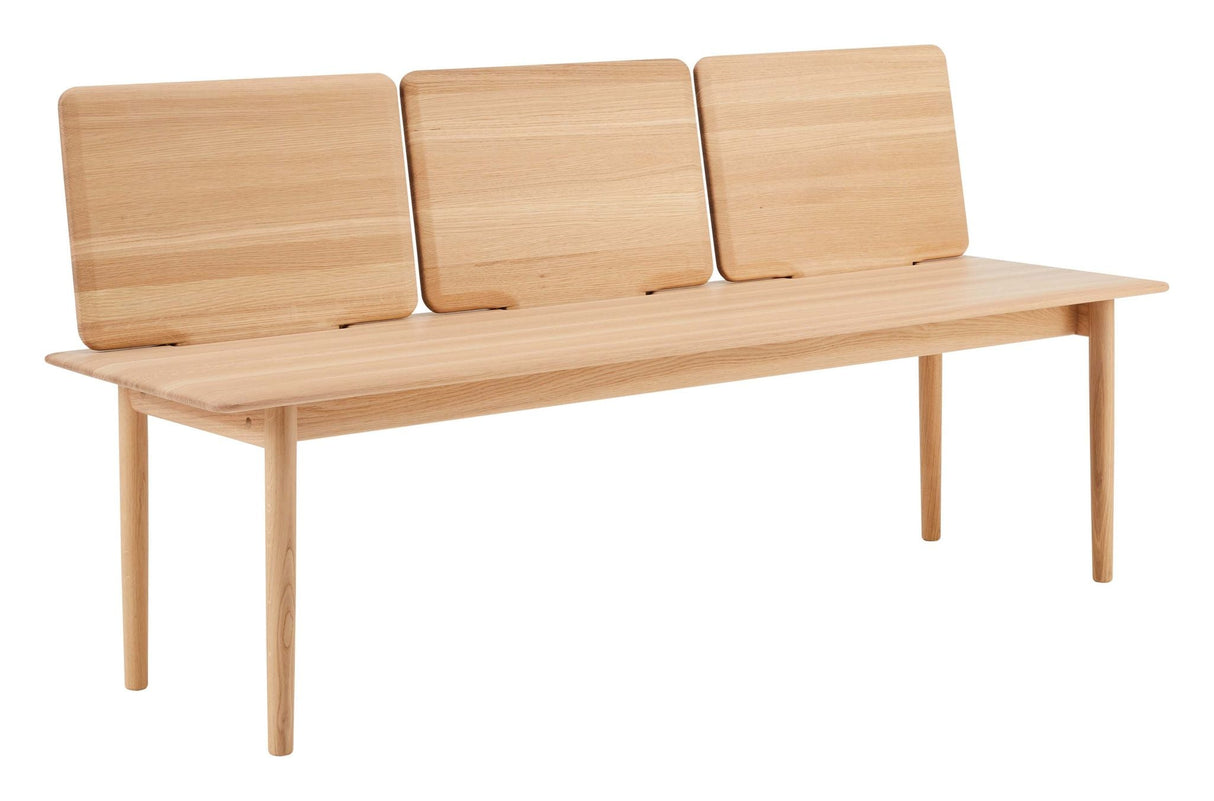 Findahl Elba Bench 170x48x46, tvålbehandlad ek