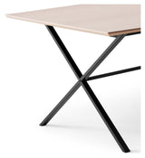 Meza Square Dining Tabell 210x100 m. tvärram, vit pigmenterad