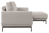 Galene 3-Pers. Soffa med vänsterläge schäslong, B254, Beige Chenille