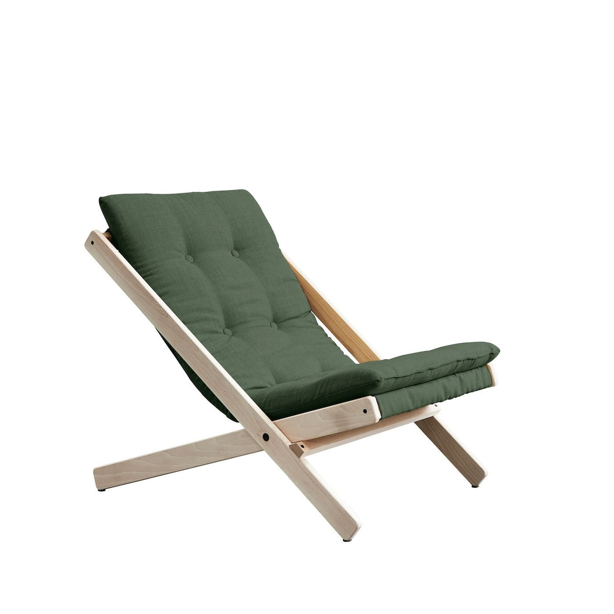 Boogie Lounge Chair, Olive Green/Nature