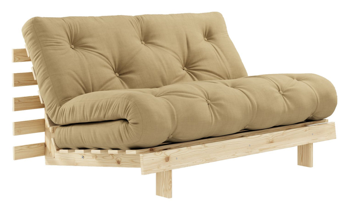 Rötter 140 bäddsoffa, tall/beige